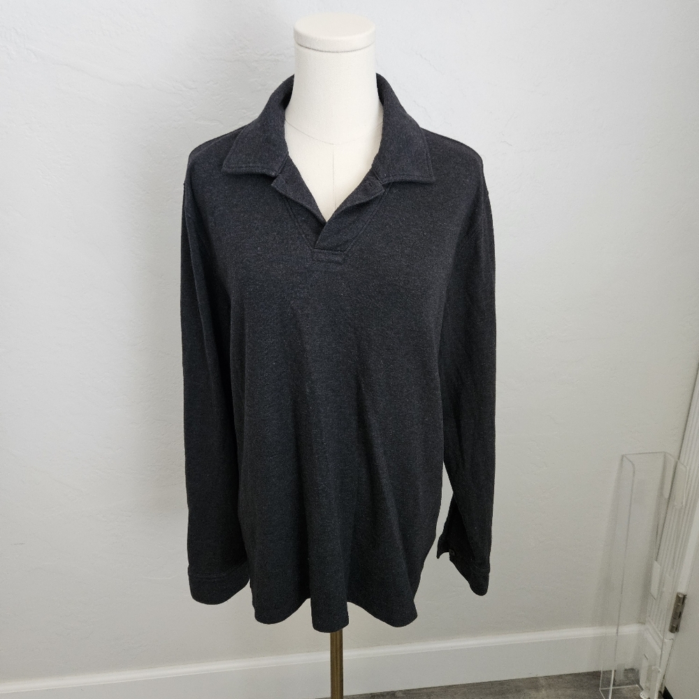Vince Charcoal Long Sleeve Shirt